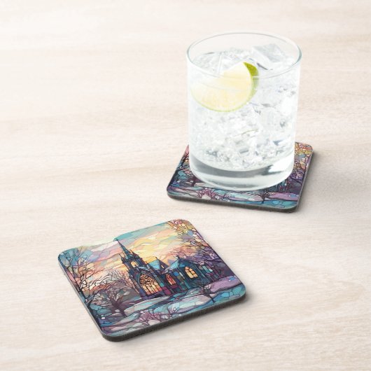 Hartglas-Untersetzer Getränkeuntersetzer (Rechte Seite)