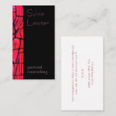 Hartglas Visitenkarte (Vorne/Hinten)