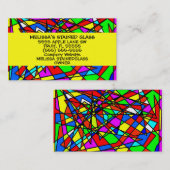 Hartglas Visitenkarte (Vorne/Hinten)