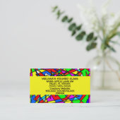 Hartglas Visitenkarte (Stehend Vorderseite)