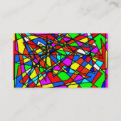 Hartglas Visitenkarte (Rückseite)