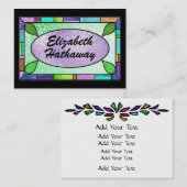 Hartglas-Visitenkarte durch SRF Visitenkarte (Vorne/Hinten)