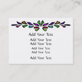 Hartglas-Visitenkarte durch SRF Visitenkarte (Rückseite)