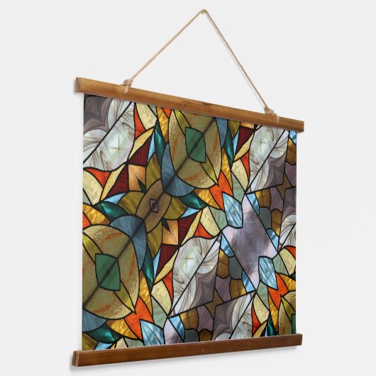 Hartglas Wandteppich Mit Holzrahmen (Gewinkelt)