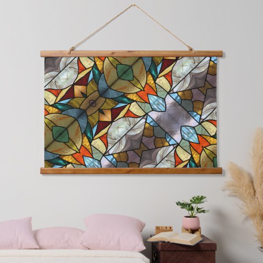 Hartglas Wandteppich Mit Holzrahmen (Schlafzimmer)