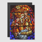 Hartglas Weihnachten Magnetkarte (Vorne/Hinten)