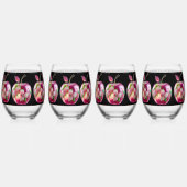 Hartglas Weinglas Ohne Stiel (Vorderseite)