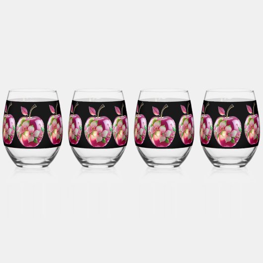 Hartglas Weinglas Ohne Stiel (Vorderseite)