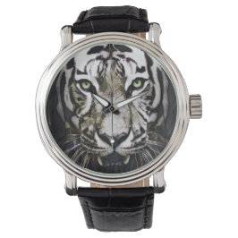 Hartglas White Tiger Armbanduhr