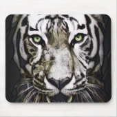 Hartglas White Tiger Mousepad (Vorne)