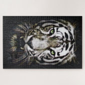 Hartglas White Tiger Puzzle (Horizontal)