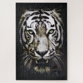 Hartglas White Tiger Puzzle (Vertikal)