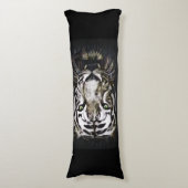 Hartglas White Tiger Seitenschläferkissen (Vorderseite Vertikal)