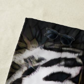 Hartglas White Tiger Strandtuch (Beispiel)