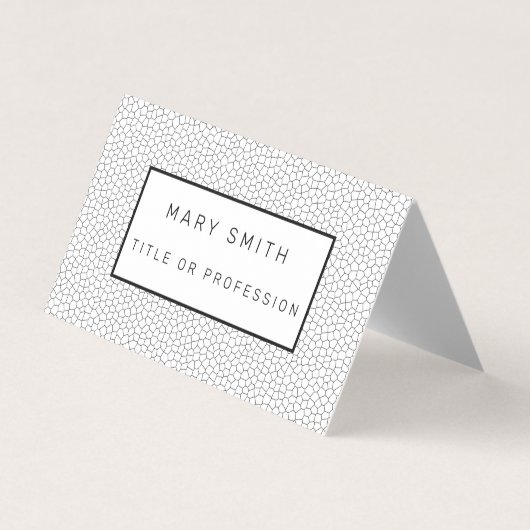 Hartglas White Visitenkarten (Vorderseite)