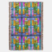 Hartglas Yellow Daisy Decke (Vorderseite Vertikal)