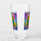 Hartglas Yellow Daisy Glas (Links)