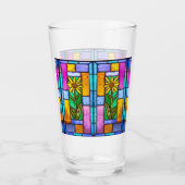 Hartglas Yellow Daisy Glas (Vorderseite)