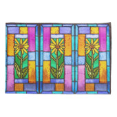 Hartglas Yellow Daisy Kissenbezug (Rückseite)