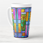 Hartglas Yellow Daisy Milchtasse (Linke Ecke)