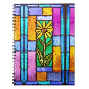 Hartglas Yellow Daisy Notizblock