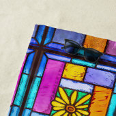 Hartglas Yellow Daisy Strandtuch (Beispiel)