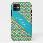 Hartglas ZigZag Case-Mate iPhone Hülle (Rückseite)