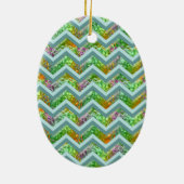 Hartglas ZigZag Keramik Ornament (Hinten)