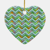 Hartglas ZigZag Keramik Ornament (Hinten)