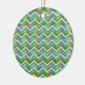 Hartglas ZigZag Keramikornament (Links)