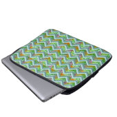 Hartglas ZigZag Laptopschutzhülle (Vorne Knopf)