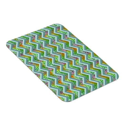 Hartglas ZigZag Magnet (Rechte Seite)