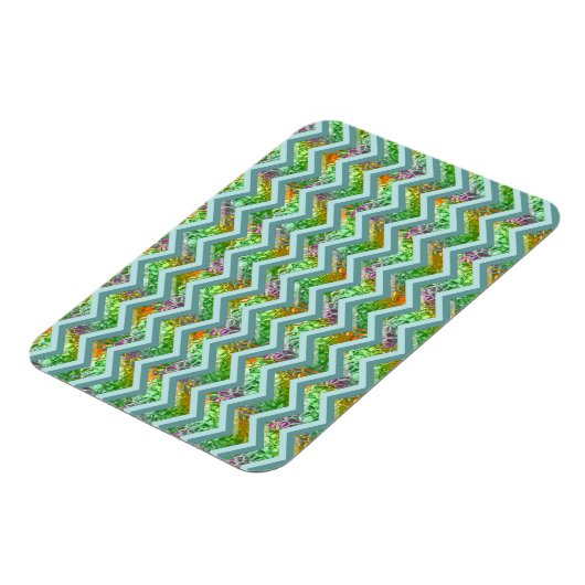 Hartglas ZigZag Magnet (Linke Seite)