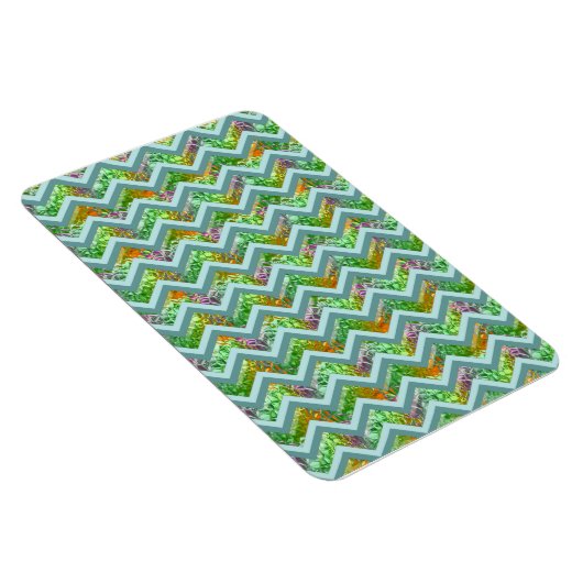Hartglas ZigZag Magnet (Rechte Seite)