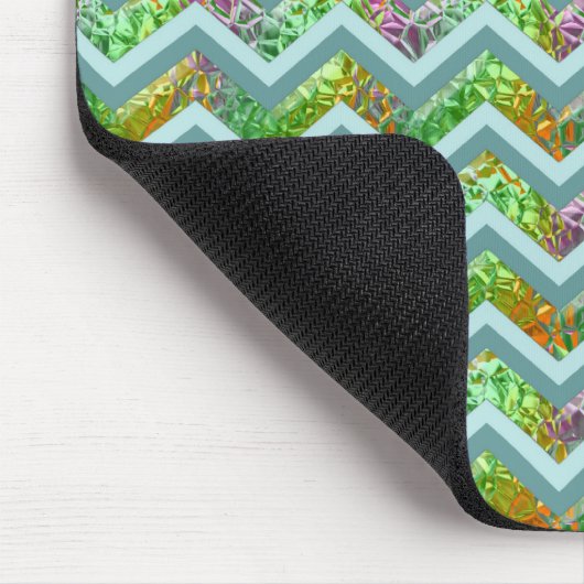 Hartglas ZigZag Mousepad (Ecke)