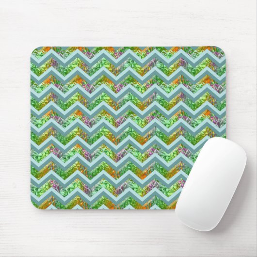 Hartglas ZigZag Mousepad (Mit Mouse)