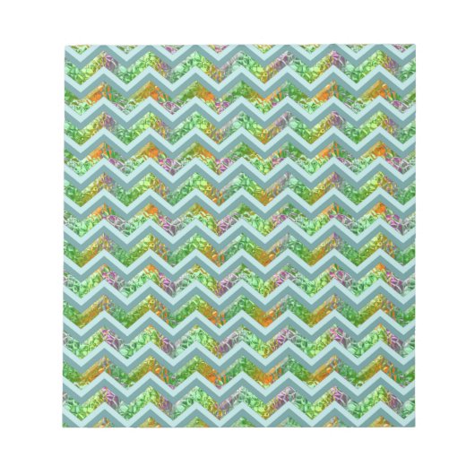 Hartglas ZigZag Notizblock (Vorderseite)