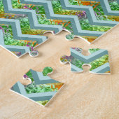 Hartglas ZigZag Puzzle (Seite)