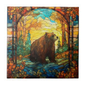 Hartglasbärenteile Fliese (Vorderseite)