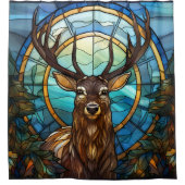 Hartglasbläserduschvorhang Duschvorhang (Vorderseite)