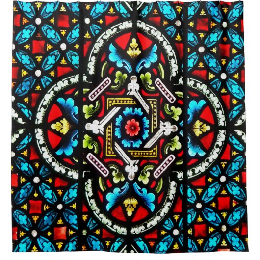 Hartglasdusche Duschvorhang (Vorderseite)