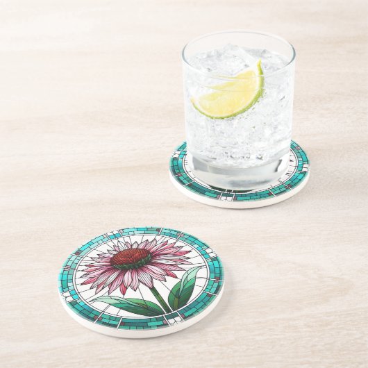 Hartglaseinfärbung Getränkeuntersetzer (Seite)