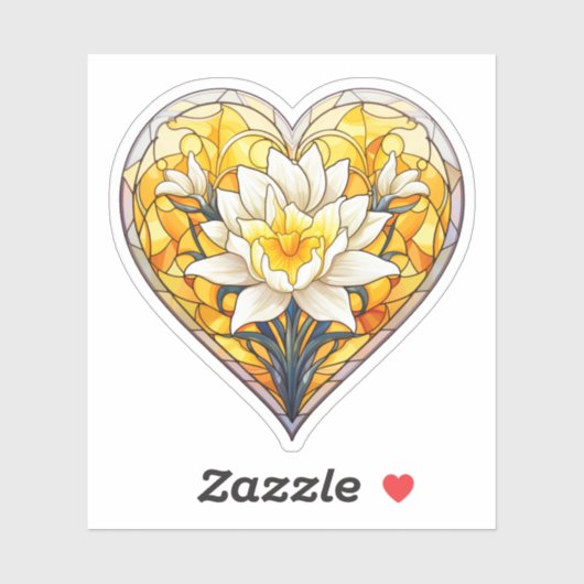 Hartgläser Herz Aufkleber (Blatt)