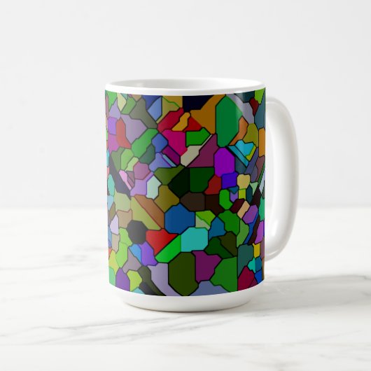 Hartglasfliesen 15oz Tasse (VorderseiteRechts)
