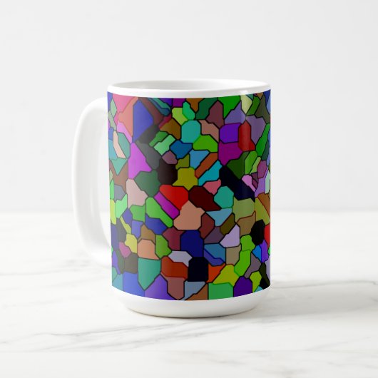 Hartglasfliesen 15oz Tasse (Vorderseite Links)