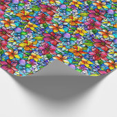 Hartglasflur und -leder Nahtlose Muster Geschenkpapier (Ecke)