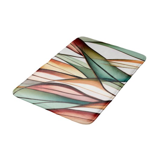 Hartglasgras Badematte (Schrägansicht)