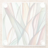 Hartglasgras Glasuntersetzer (Rückseite)