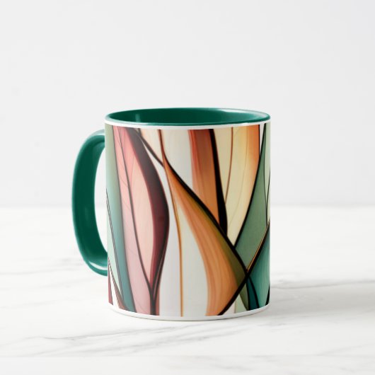 Hartglasgras Tasse (Vorderseite Links)