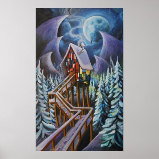 Hartglaskabine Poster (Vorne)